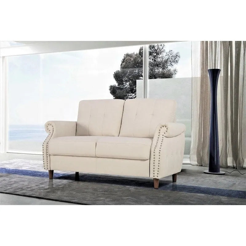 Fauteuil d'appoint de salon et pouf