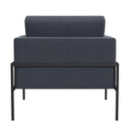 Fauteuil club moderne HomePop rembourré avec cadre en métal