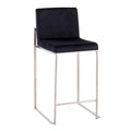 Tabouret de comptoir à dossier haut