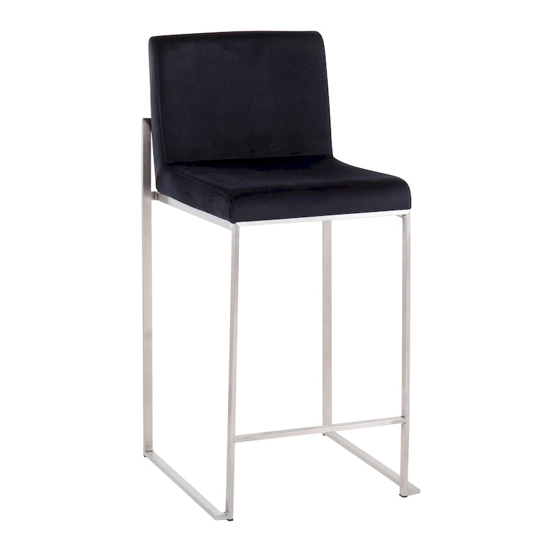Tabouret de comptoir à dossier haut