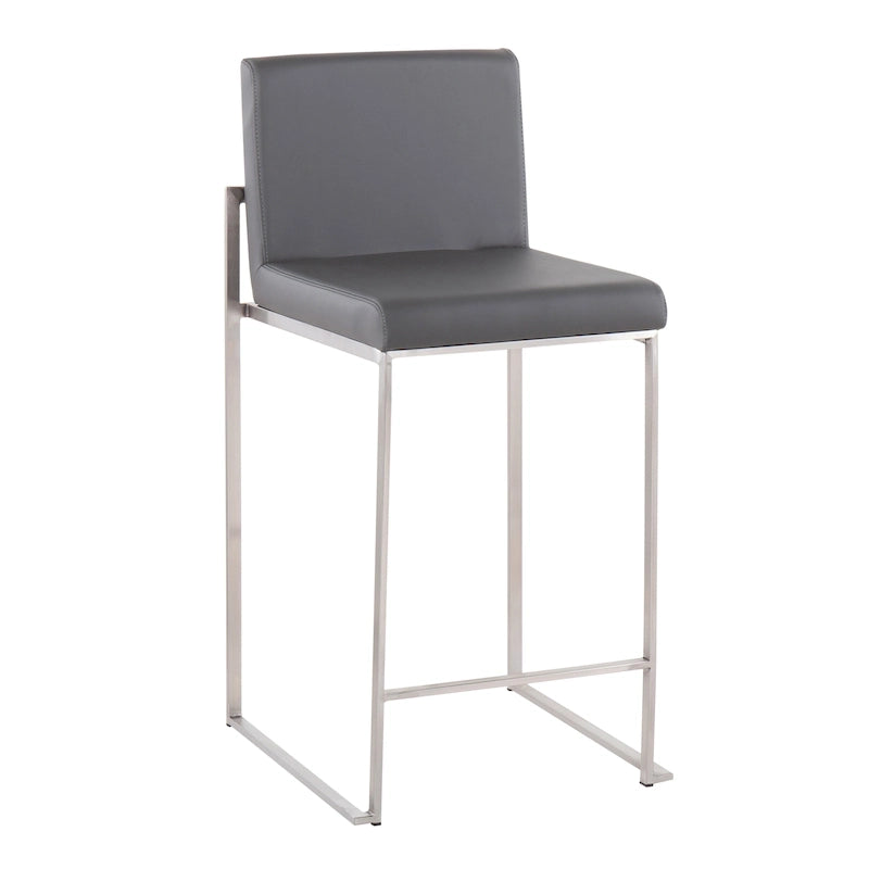 Tabouret de comptoir à dossier haut