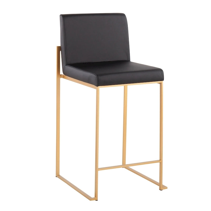 Tabouret de comptoir à dossier haut