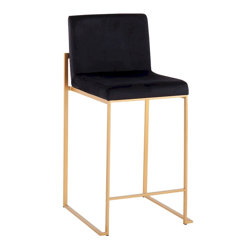 Tabouret de comptoir à dossier haut