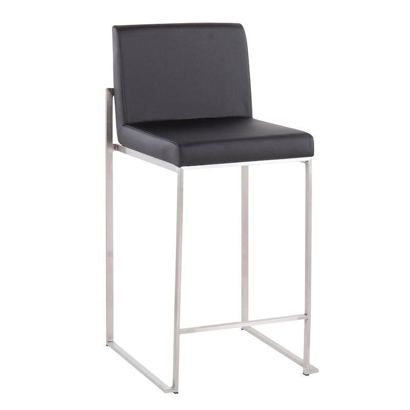 Tabouret de comptoir à dossier haut