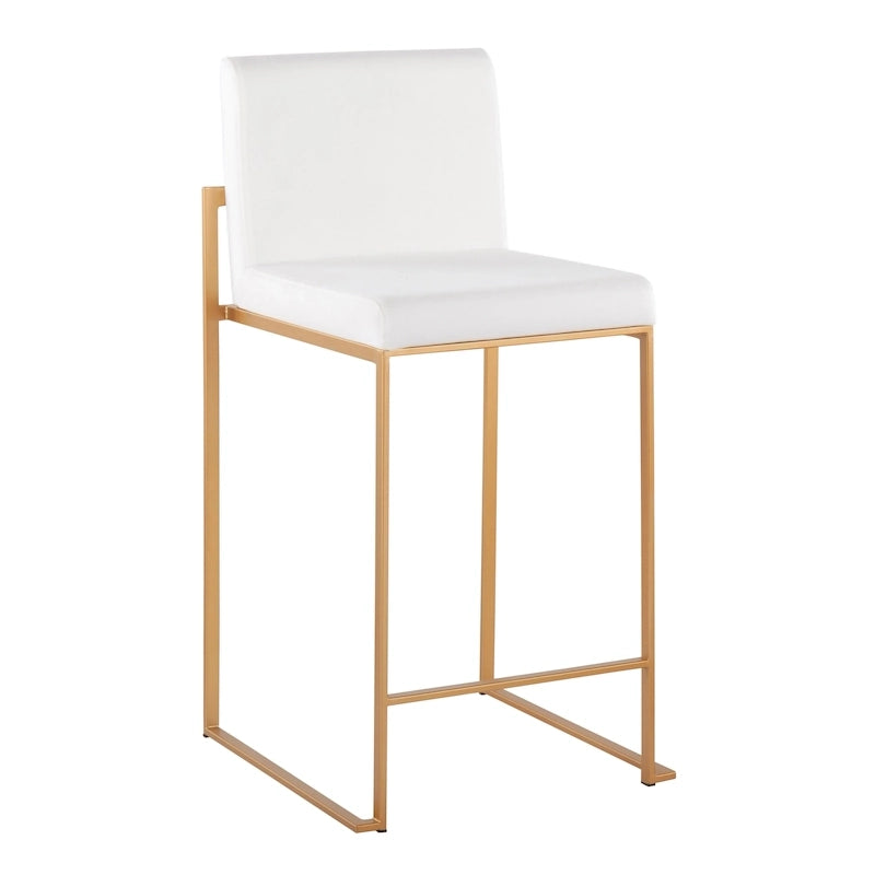 Tabouret de comptoir à dossier haut