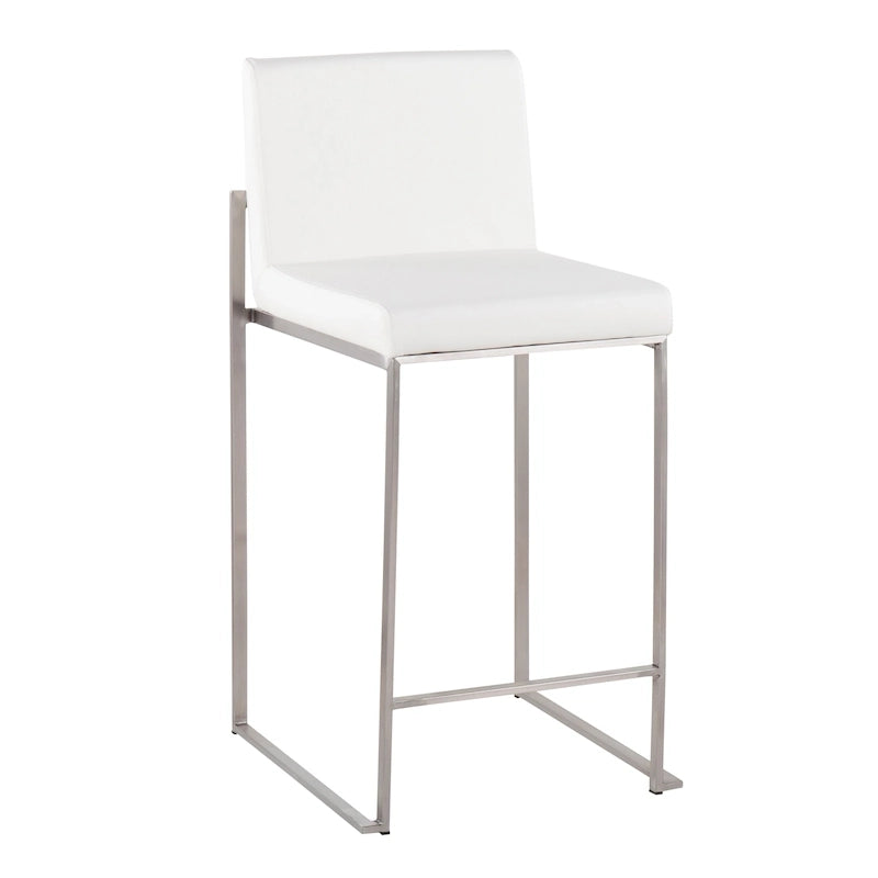 Tabouret de comptoir à dossier haut