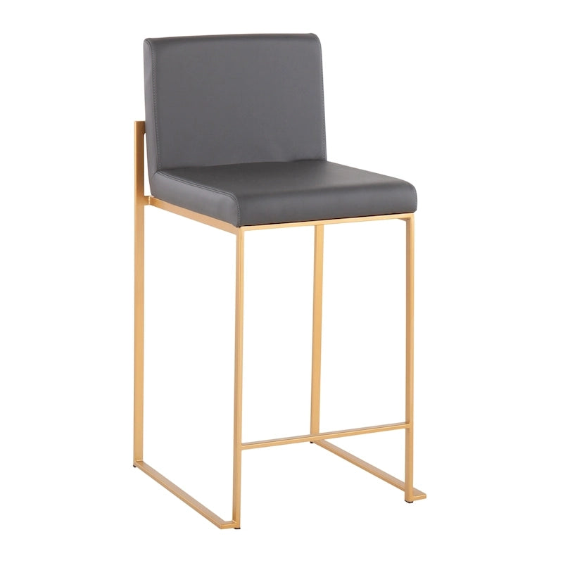 Tabouret de comptoir à dossier haut