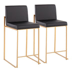 Tabouret de comptoir à dossier haut