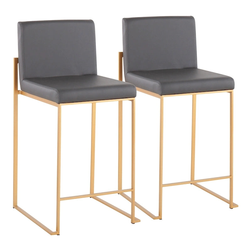 Tabouret de comptoir à dossier haut