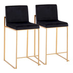 Tabouret de comptoir à dossier haut