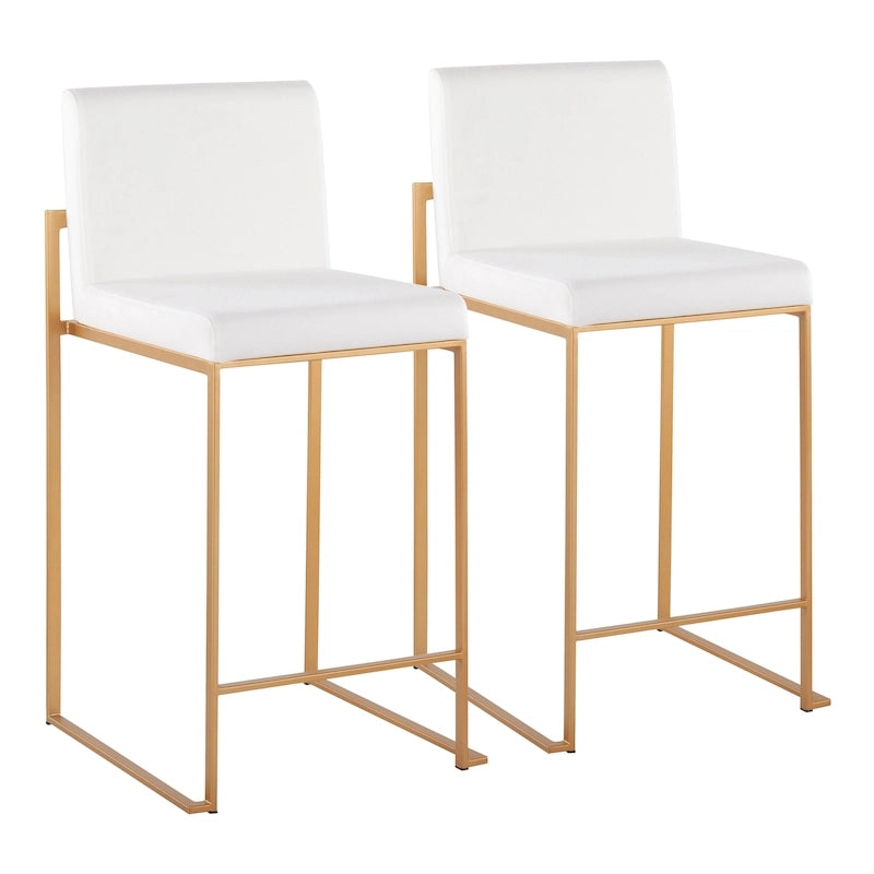 Tabouret de comptoir à dossier haut