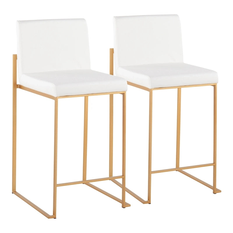 Tabouret de comptoir à dossier haut