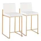 Tabouret de comptoir à dossier haut