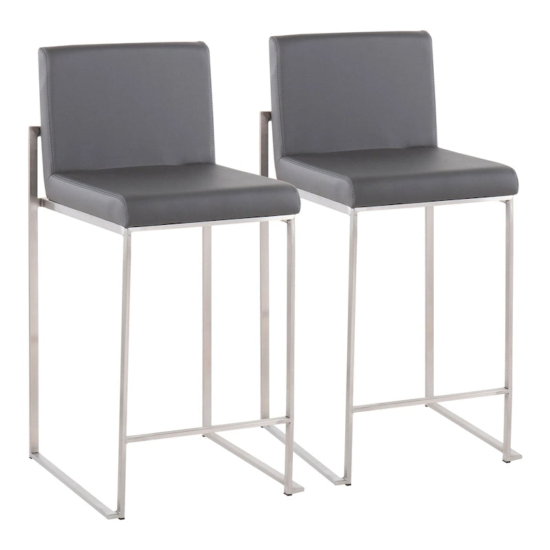 Tabouret de comptoir à dossier haut