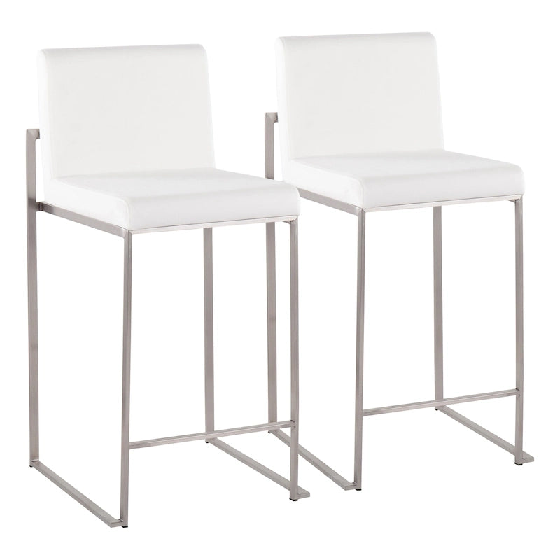 Tabouret de comptoir à dossier haut