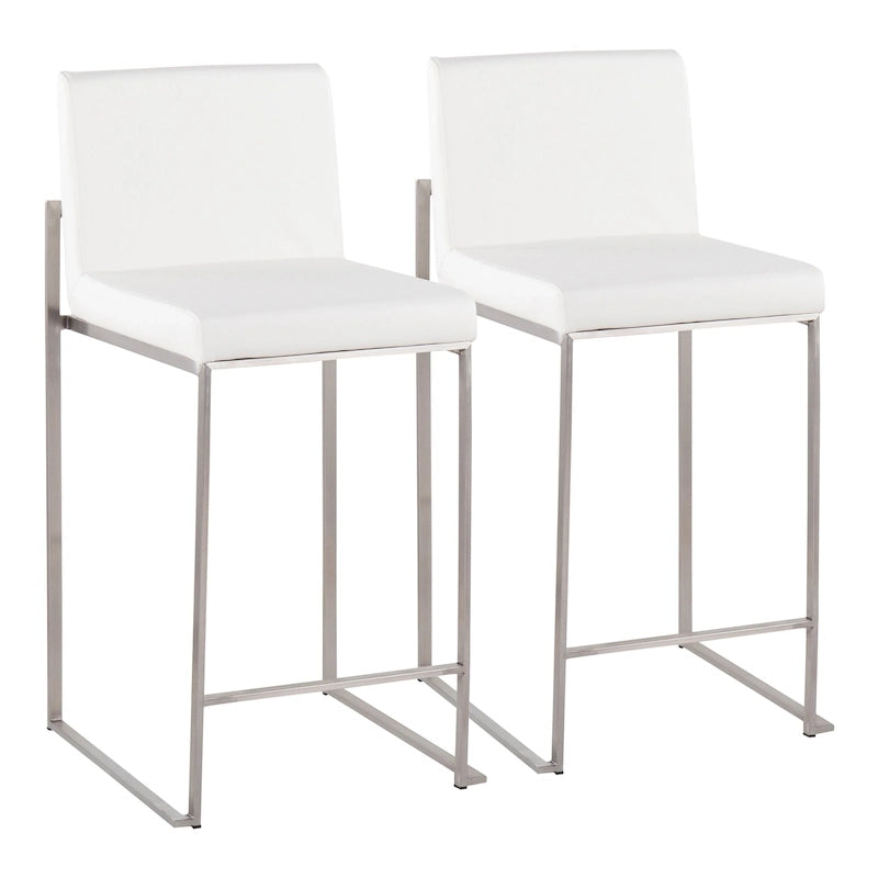 Tabouret de comptoir à dossier haut