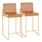 Tabouret de comptoir à dossier haut
