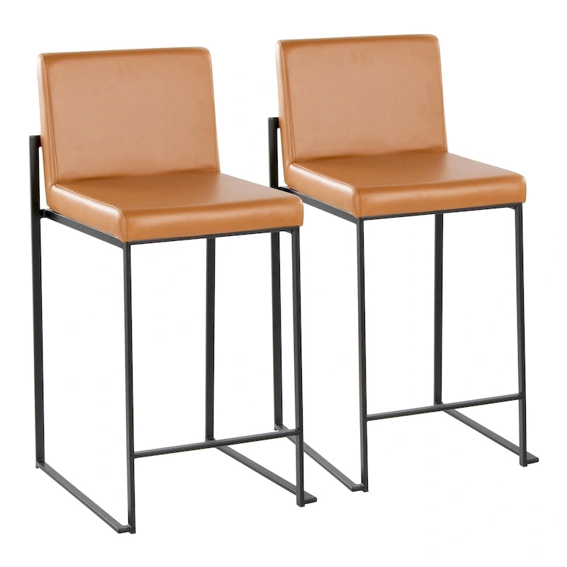 Tabouret de comptoir à dossier haut