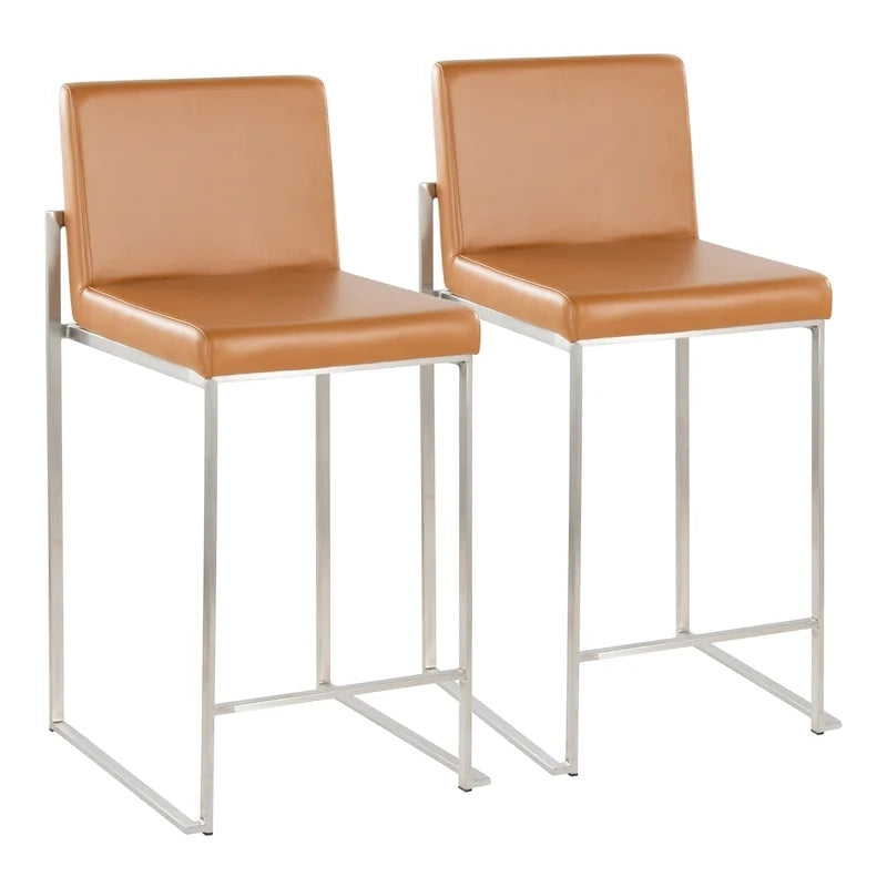 Tabouret de comptoir à dossier haut