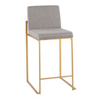 Tabouret de comptoir à dossier haut