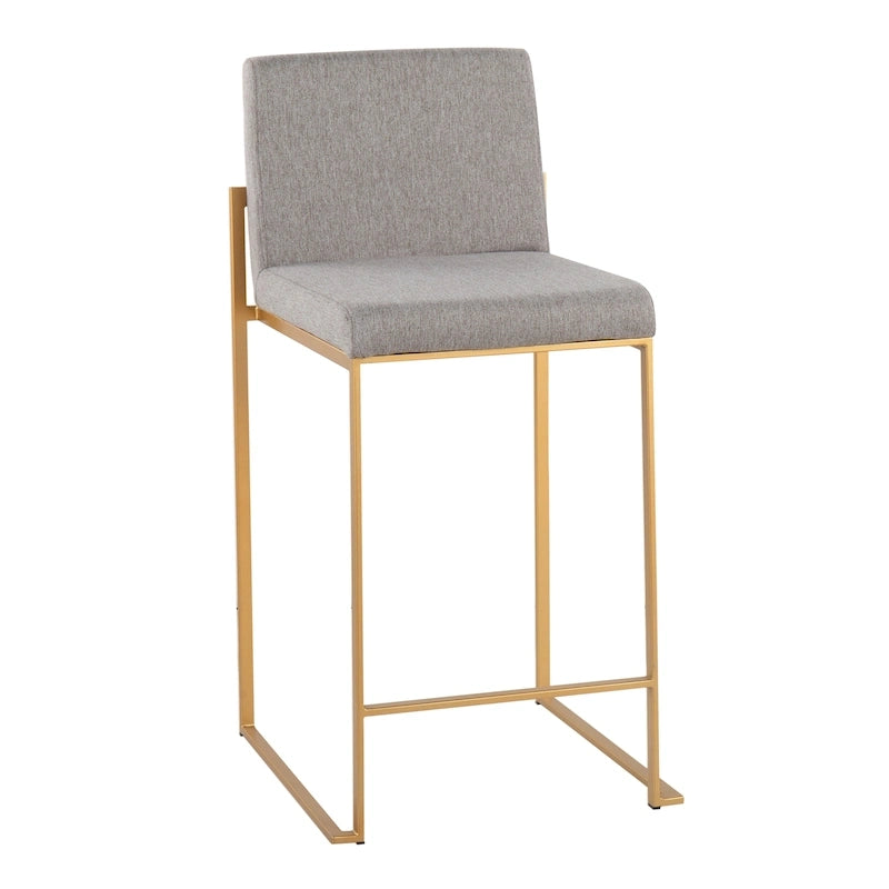 Tabouret de comptoir à dossier haut