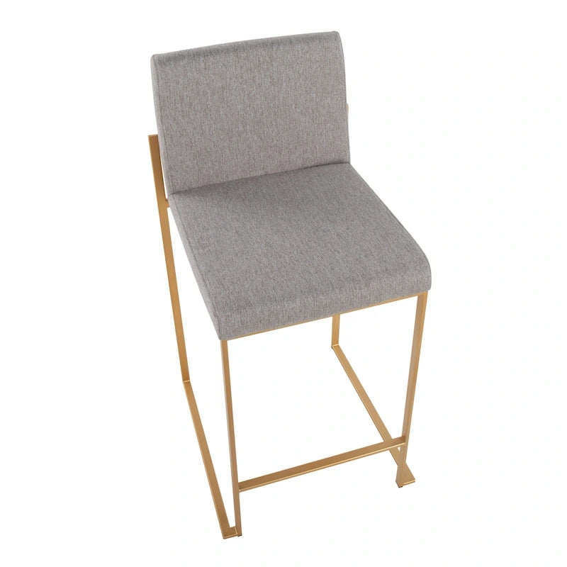 Tabouret de comptoir à dossier haut