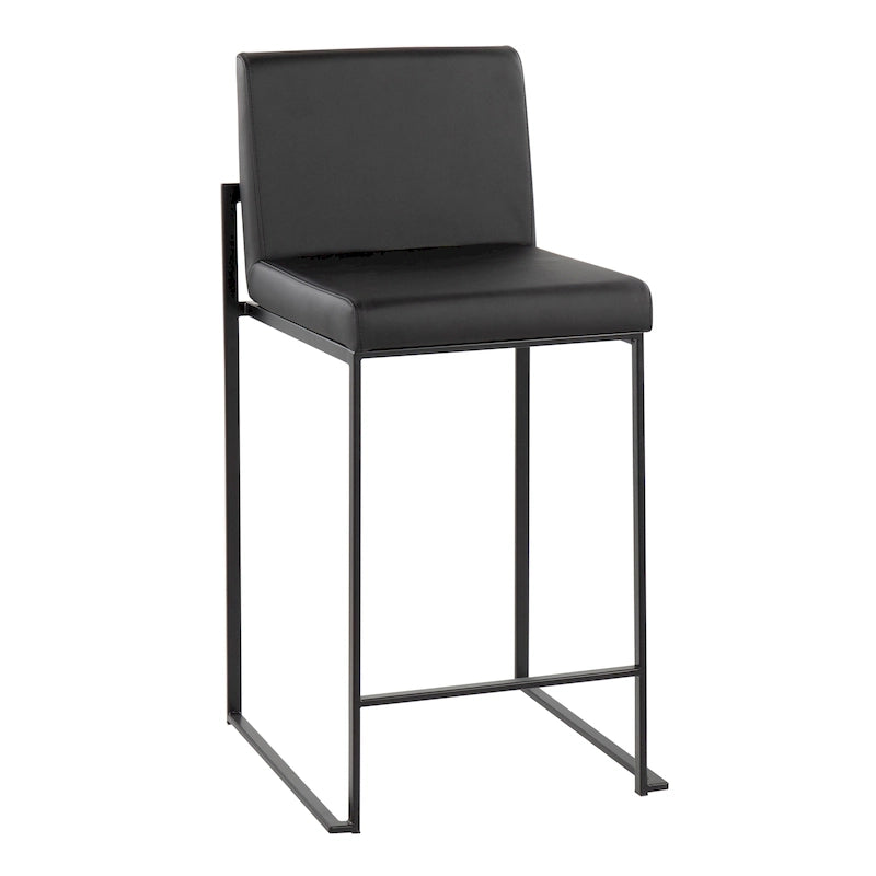 Tabouret de comptoir à dossier haut