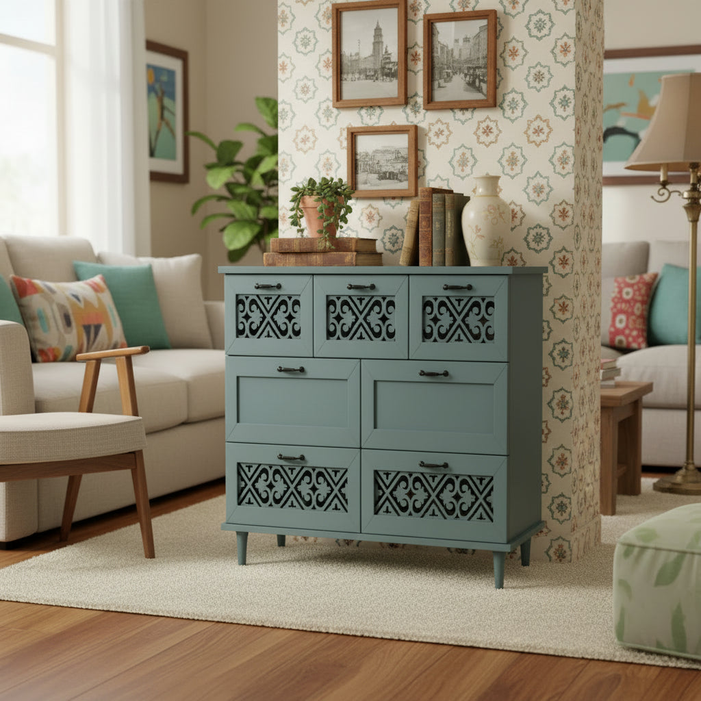 Seven-Drawer Dresser for Bedroom