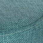 Repose-pieds ottoman rond en tissu moderne de petite taille