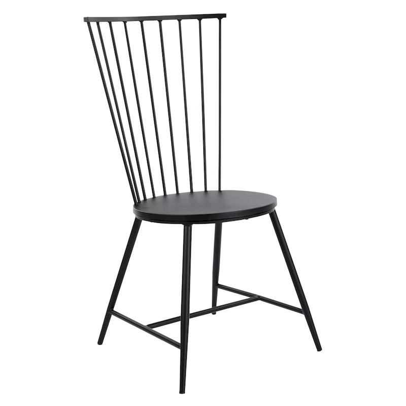 Chaise de salle à manger Bryce avec finition noire