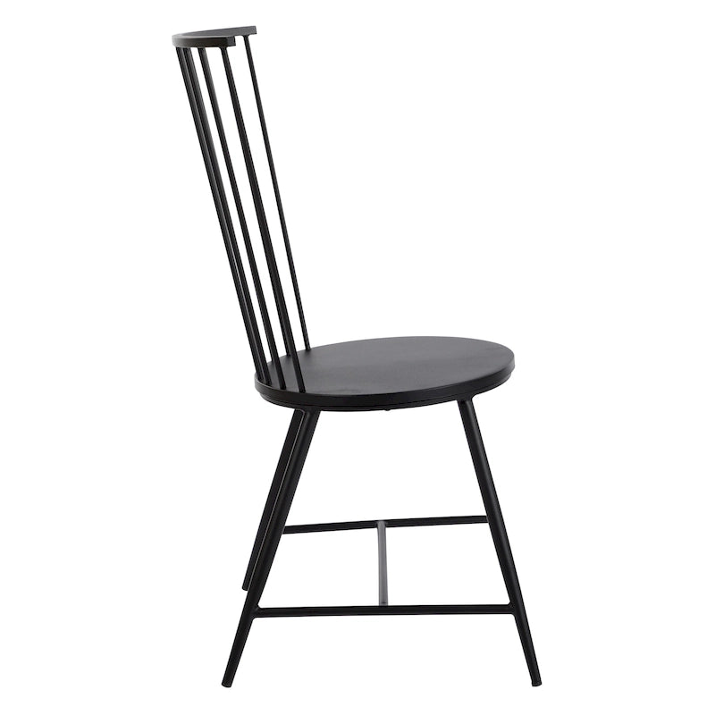 Chaise de salle à manger Bryce avec finition noire