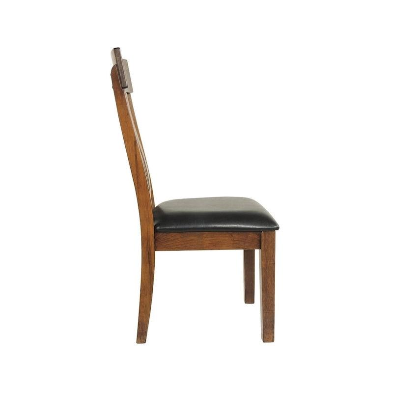 Chaise de salle à manger Ralene - Lot de 2 - Marron moyen - 19,5 L x 22,63 P x 40,25 H