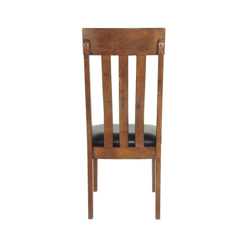 Chaise de salle à manger Ralene - Lot de 2 - Marron moyen - 19,5 L x 22,63 P x 40,25 H