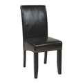 Chaise Eco Parsons en similicuir clouté