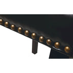 Chaise Eco Parsons en similicuir clouté
