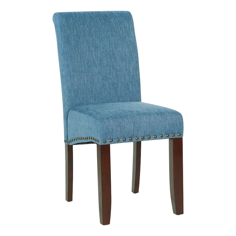 Chaise Eco Parsons en similicuir clouté