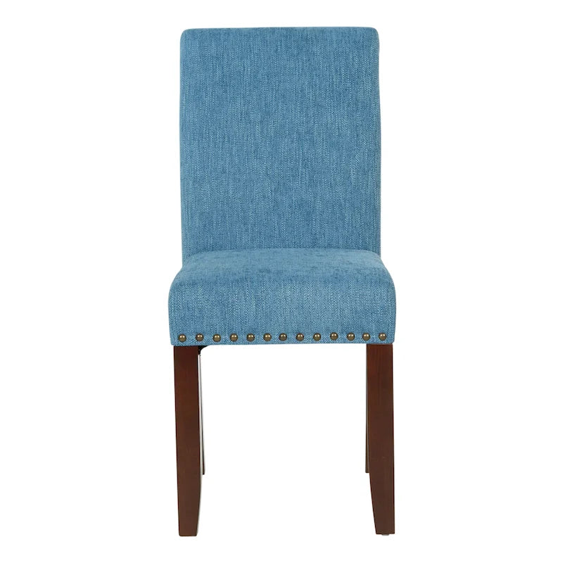 Chaise Eco Parsons en similicuir clouté