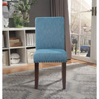 Chaise Eco Parsons en similicuir clouté