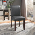 Chaise Eco Parsons en similicuir clouté