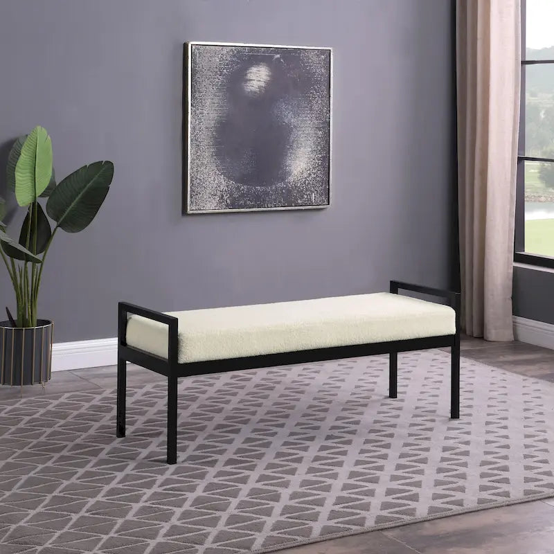 Banc moderne en métal