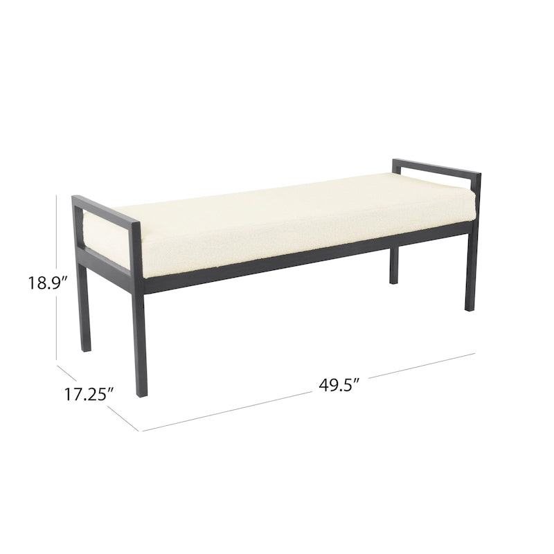 Banc moderne en métal