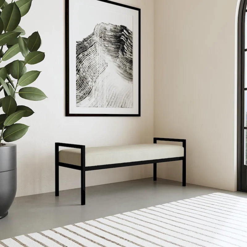 Banc moderne en métal