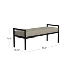 Banc moderne en métal