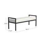 Banc moderne en métal