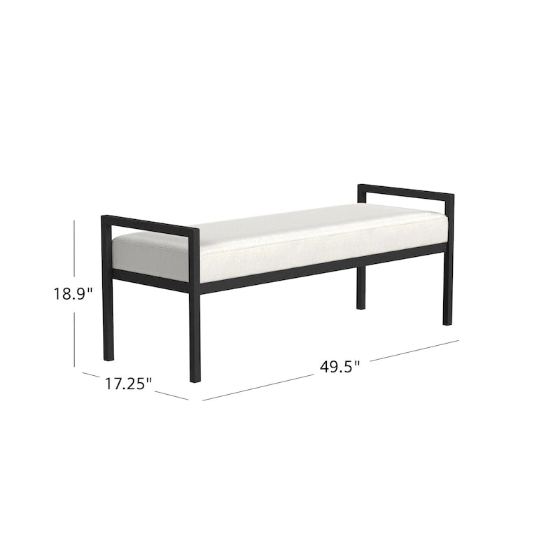 Banc moderne en métal
