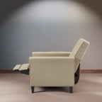 Fauteuil Inclinable Pushback de Cinéma Maison - Fauteuil Inclinable Compact avec Accoudoir et Repose-pieds Réglable, Idéal pour les Petits Espaces