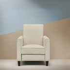 Fauteuil Inclinable Pushback de Cinéma Maison - Fauteuil Inclinable Compact avec Accoudoir et Repose-pieds Réglable, Idéal pour les Petits Espaces