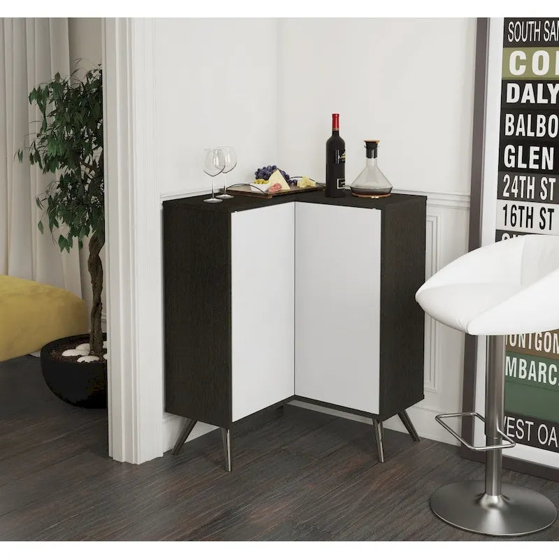 Meuble de rangement d'angle pour petit espace