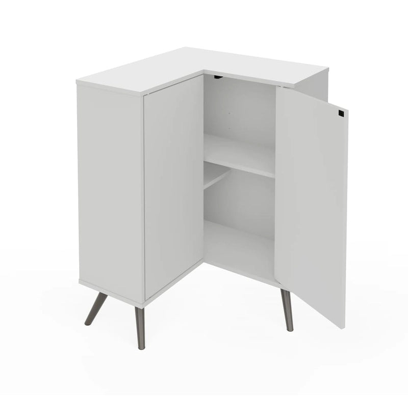 Meuble de rangement d'angle pour petit espace