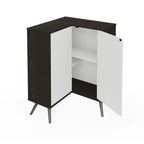 Meuble de rangement d'angle pour petit espace